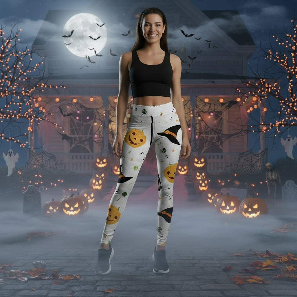 Women's Fashion Halloween Digital Printing Skinny Leggings