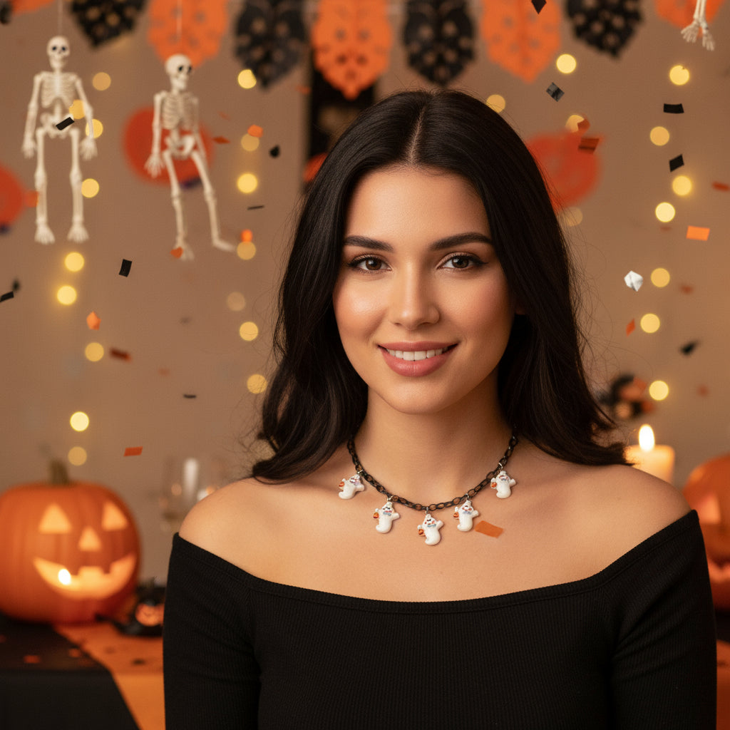 Halloween Necklace Clavicle Chain Female