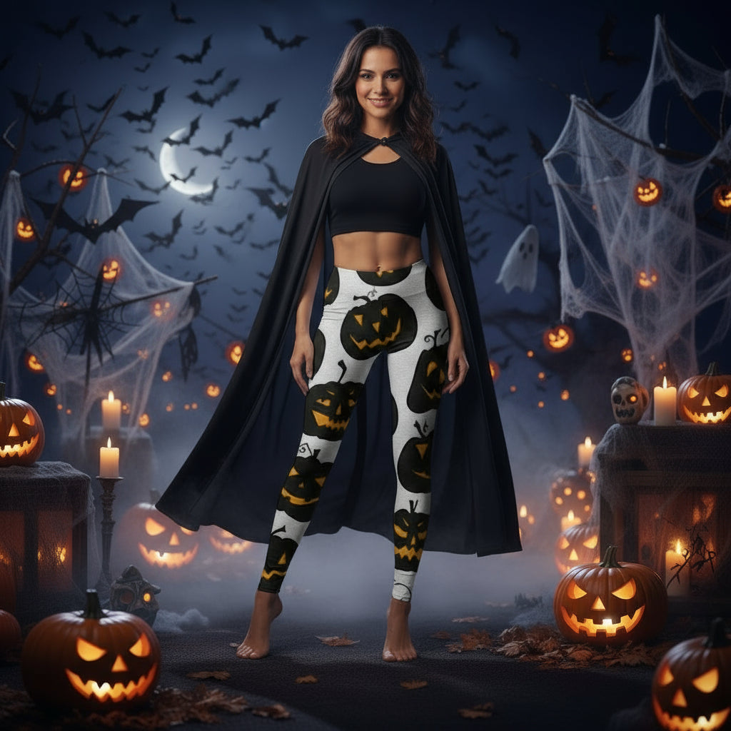 Women's Fashion Halloween Digital Printing Skinny Leggings