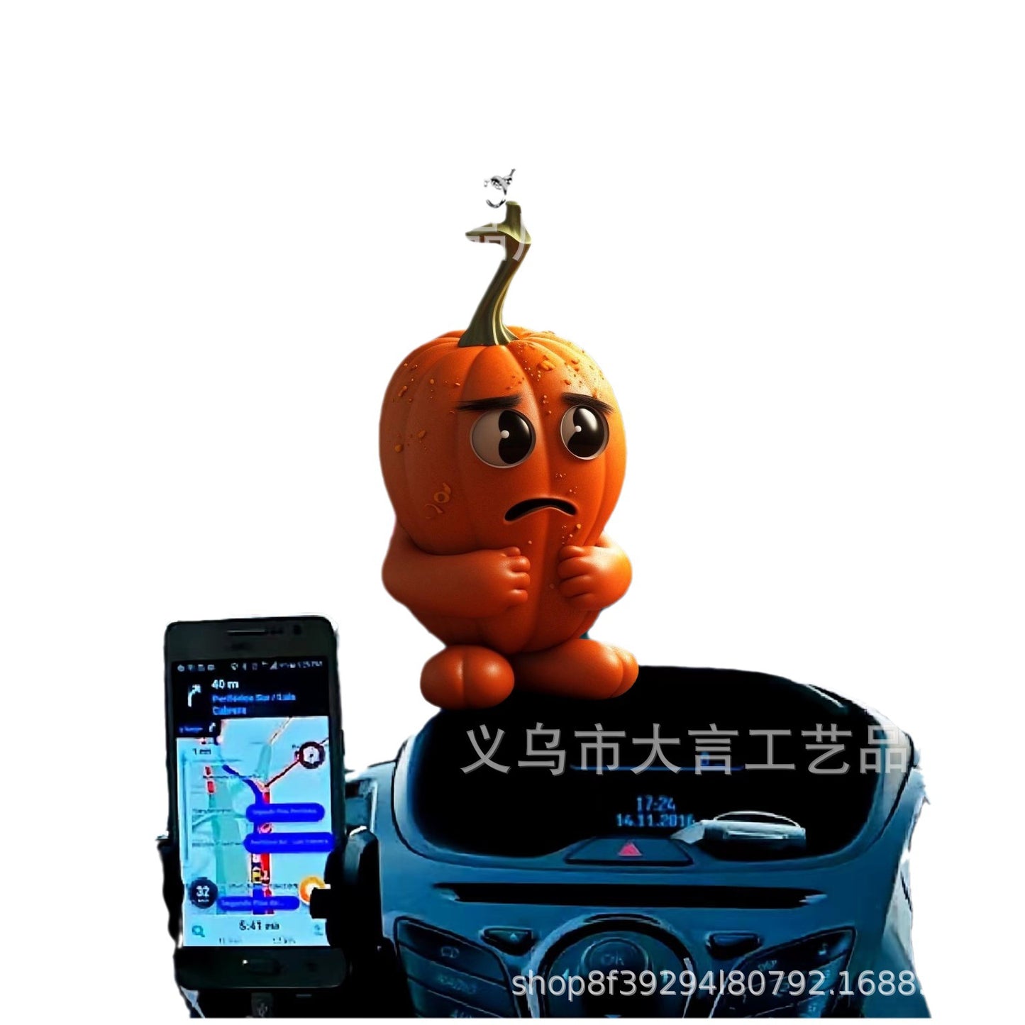 Halloween Creative Pumpkin Man Automobile Hanging Ornament