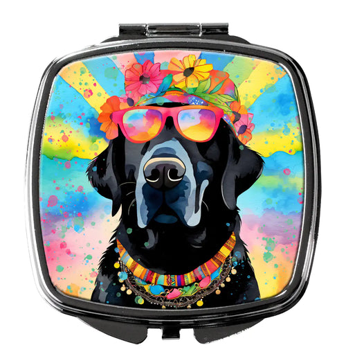 Black Labrador Hippie Dawg Compact Mirror