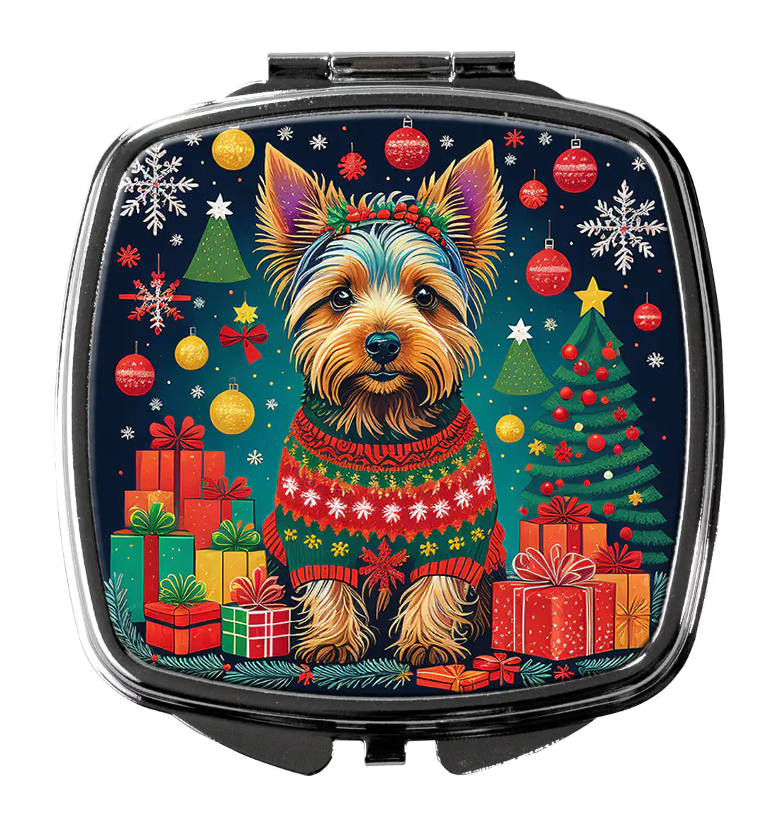 Australian Terrier Christmas Compact Mirror