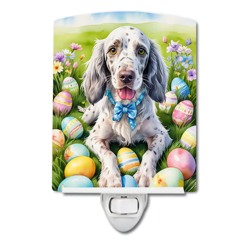 English Setter Easter Egg Hunt Ceramic Night Light