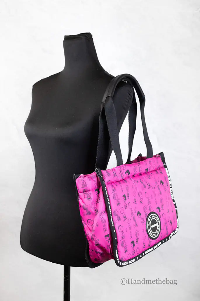Marc Jacobs X Peanuts Medium Fuchsia Nylon Tote