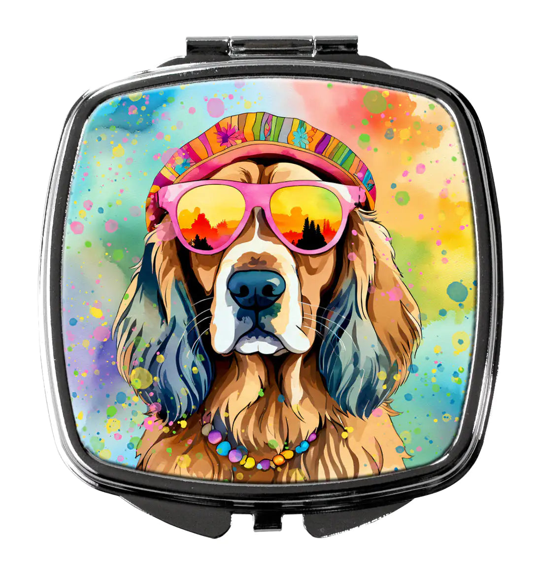 Cocker Spaniel Hippie Dawg Compact Mirror