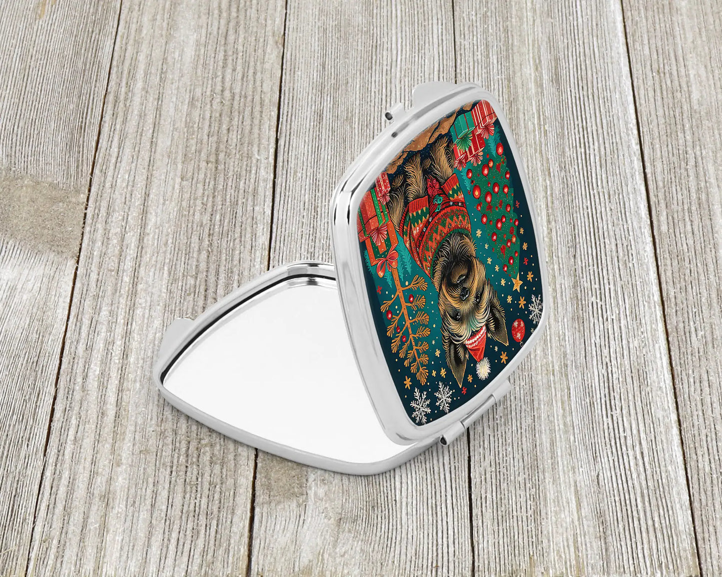 Cairn Terrier Christmas Compact Mirror