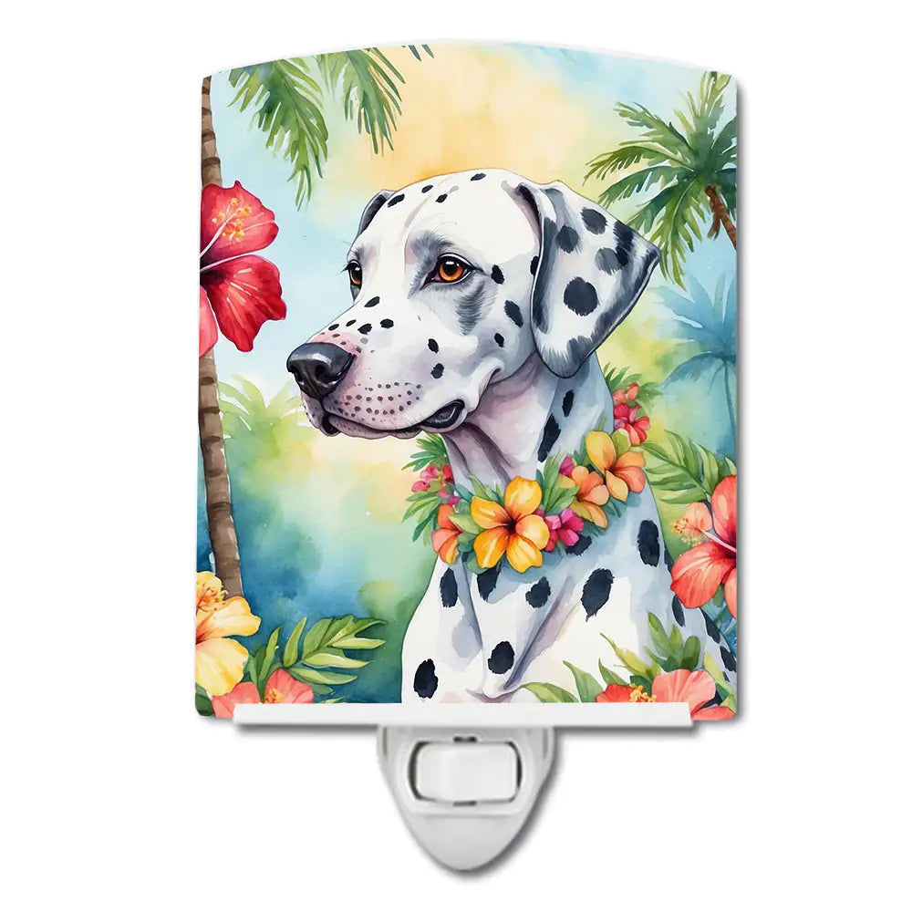 Dalmatian Luau Ceramic Night Light