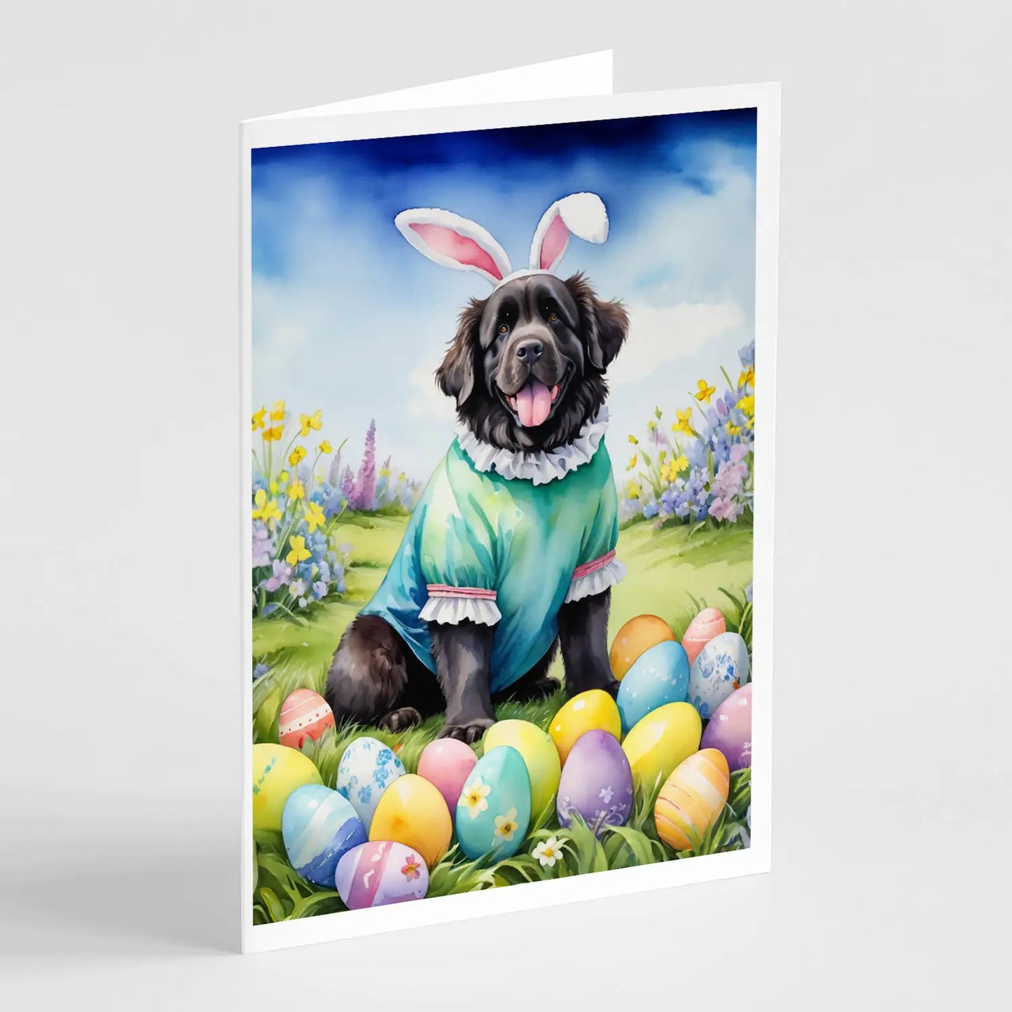 Newfoundland Easter Egg Hunt Greeting Cards Pack of 8