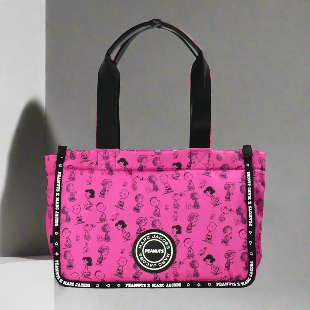 Marc Jacobs X Peanuts Medium Fuchsia Nylon Tote