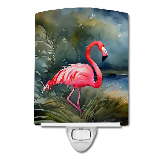 Flamingo Ceramic Night Light