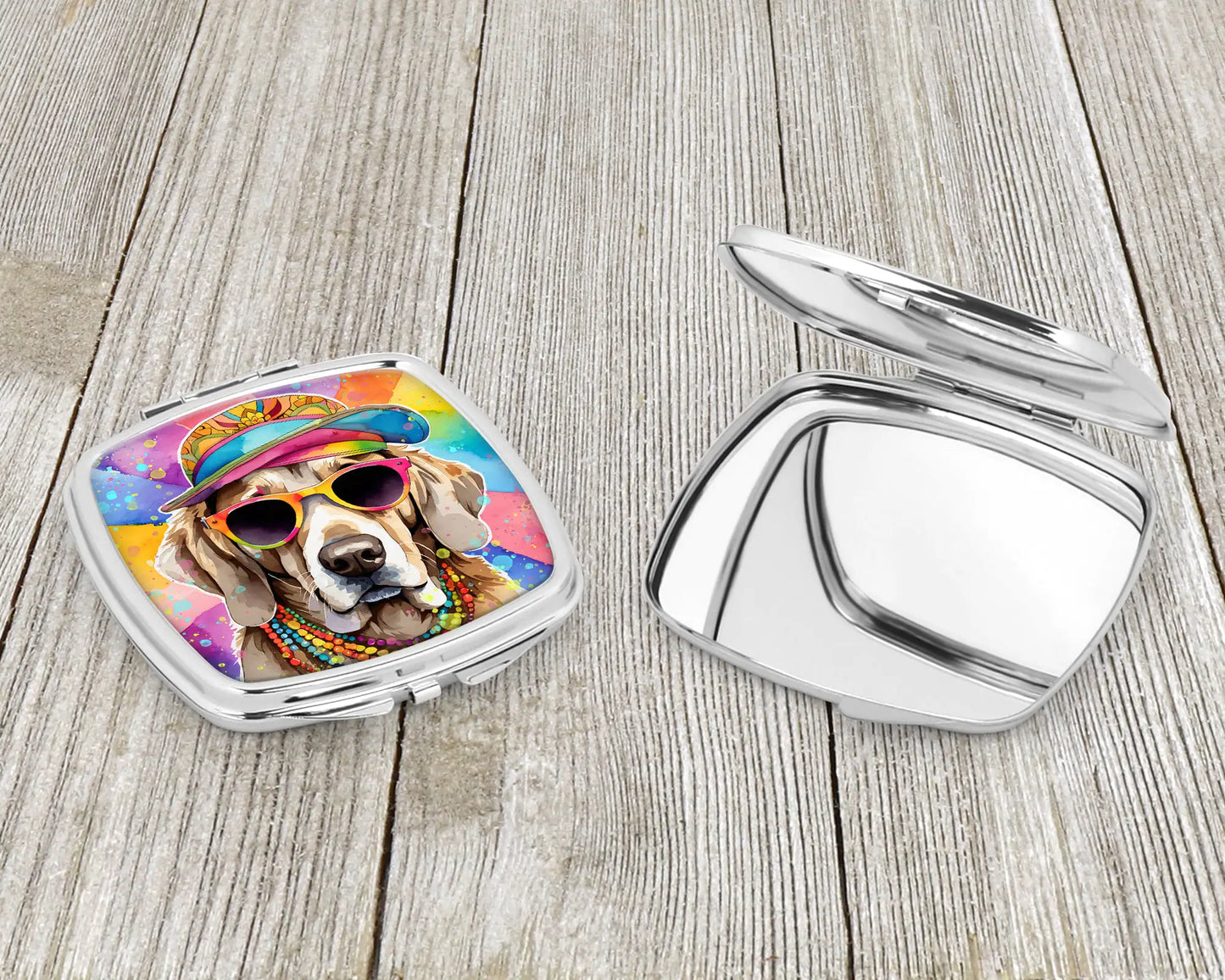 Weimaraner Hippie Dawg Compact Mirror