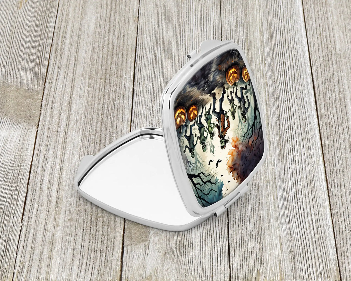 Zombies Spooky Halloween Compact Mirror