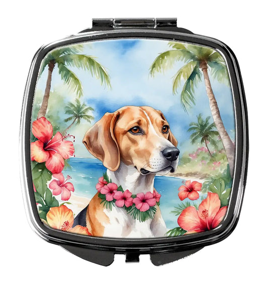 English Foxhound Luau Compact Mirror