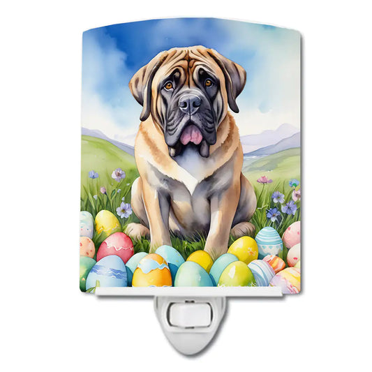 Mastiff Easter Egg Hunt Ceramic Night Light