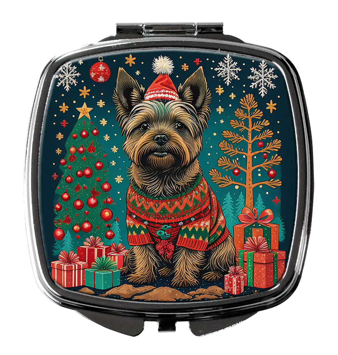 Cairn Terrier Christmas Compact Mirror