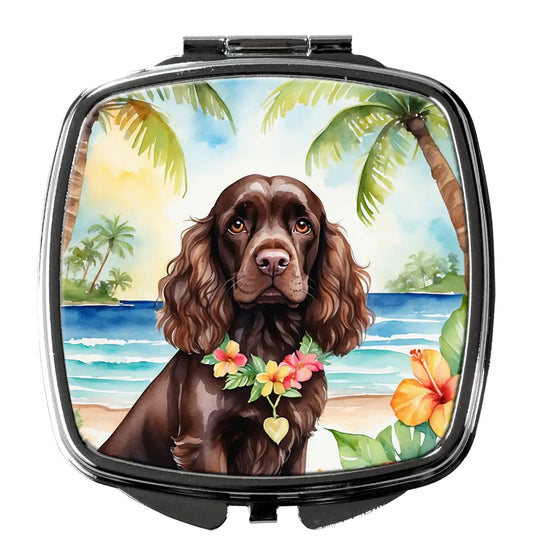 Cocker Spaniel Luau Compact Mirror