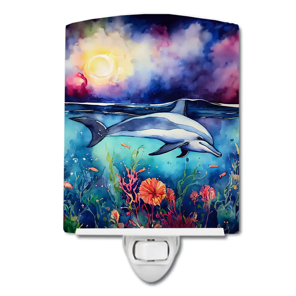 Dolphin Ceramic Night Light