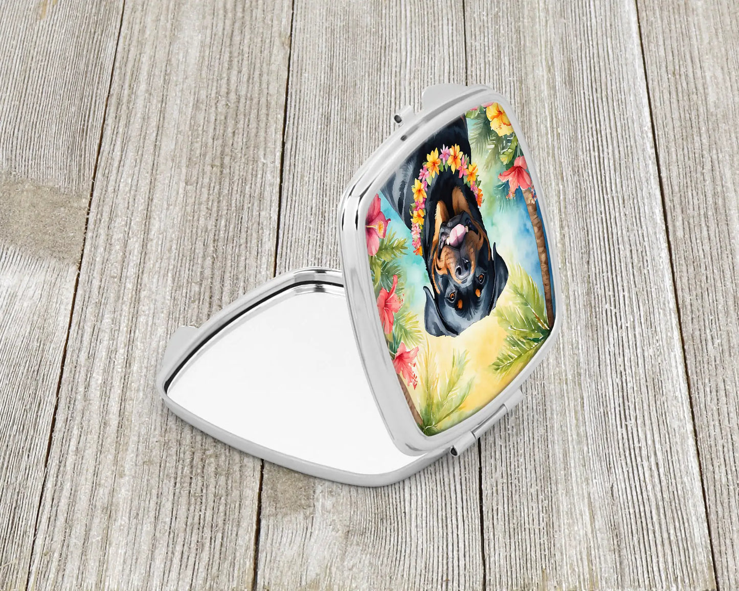 Rottweiler Luau Compact Mirror
