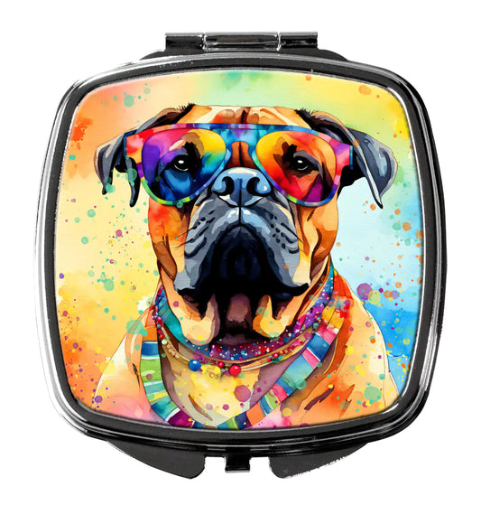 Bullmastiff Hippie Dawg Compact Mirror