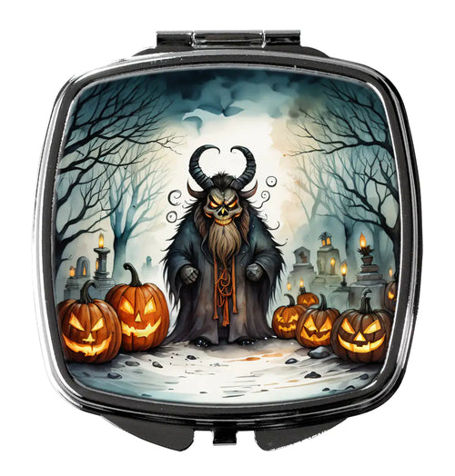 Krampus The Christmas Demon Spooky Halloween Compact Mirror