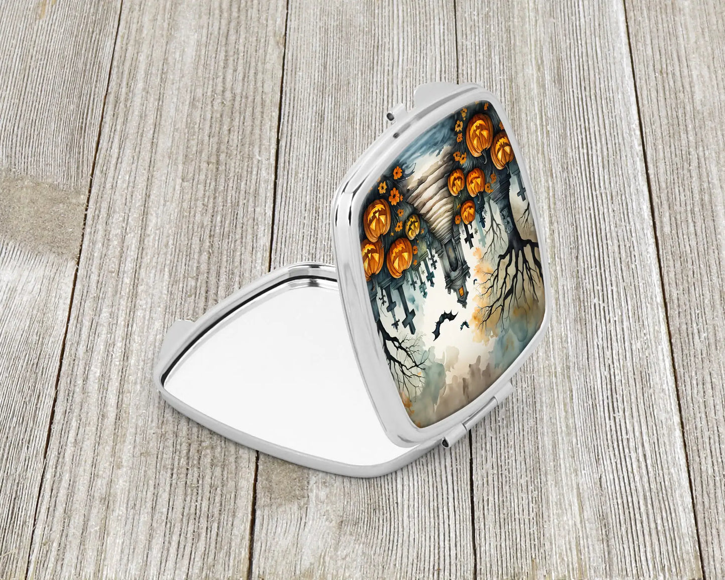 Marigold Spooky Halloween Compact Mirror