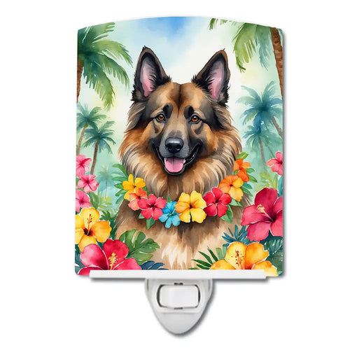 Belgian Tervuren Luau Ceramic Night Light