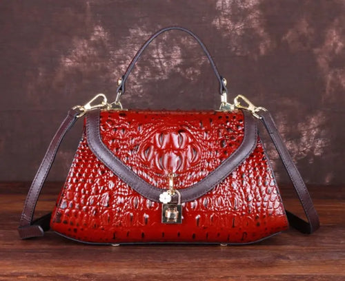 High-End 2020 Crocodile Pattern Shoulder Tote Bag