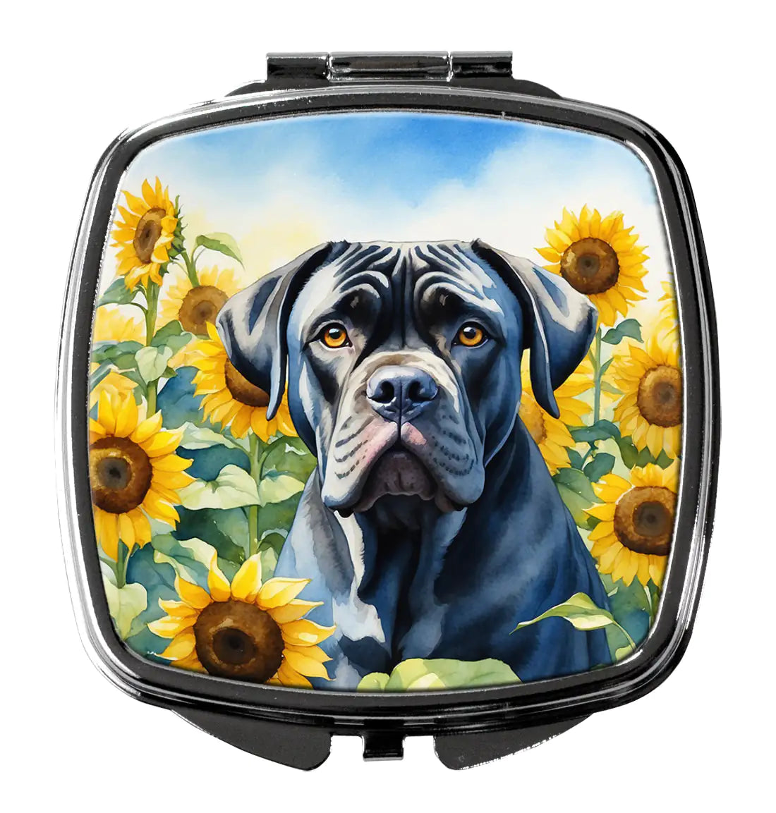 Cane Corso in Sunflowers Compact Mirror