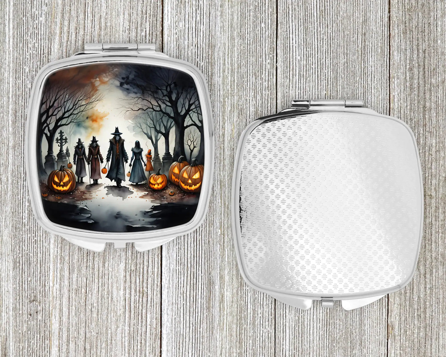 Vampires Spooky Halloween Compact Mirror