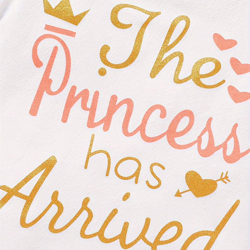 Newborn Baby Girl Outfits Infant Letter Print Romper Tutu Skirt Headband Coming Home Clothes Set