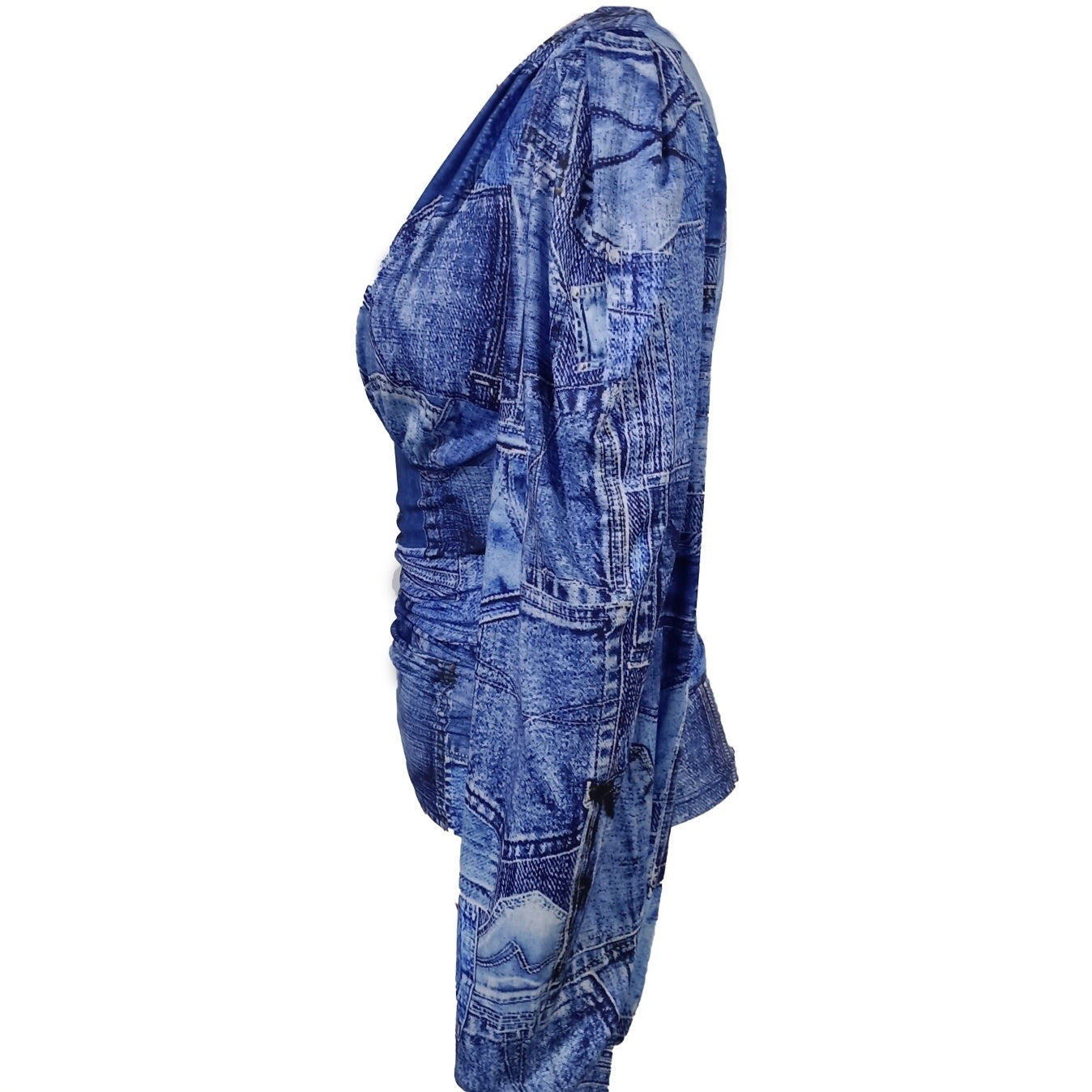 Ladies' Fashionable Versatile Design V-neck Slim Fit T-shirt Top