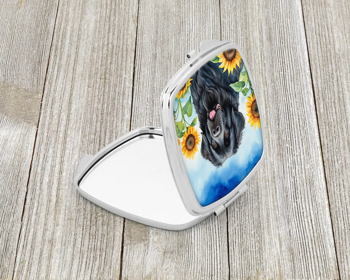 Newfoundland in Sunflowers Compact Mirror