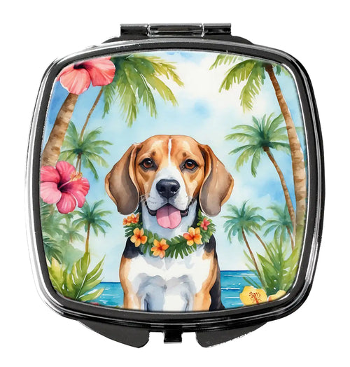 Beagle Luau Compact Mirror