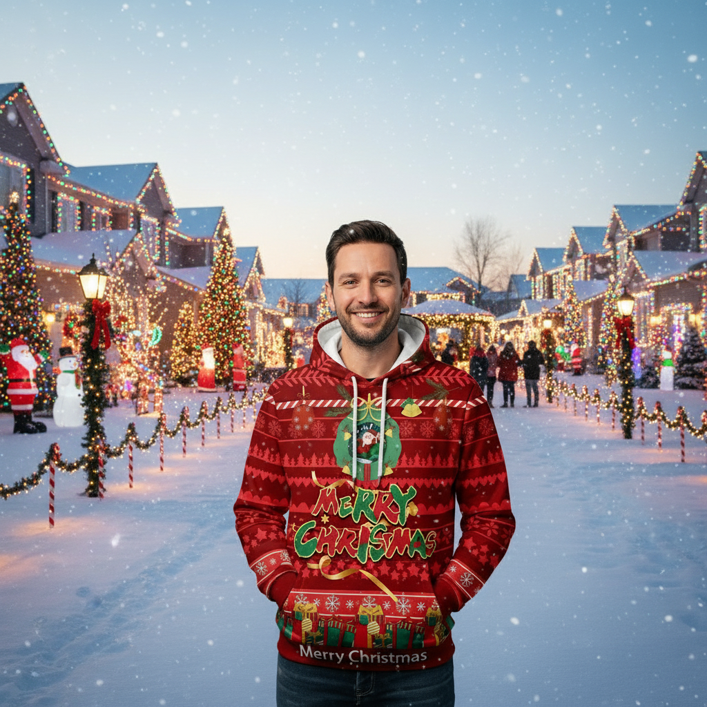 Christmas Sweater Surrounding Leisure Men's And Women's