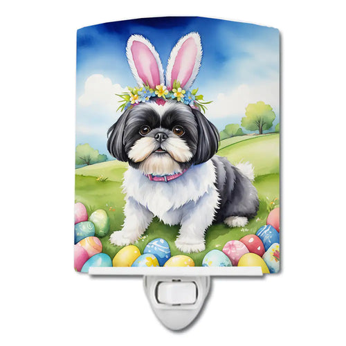 Shih Tzu Easter Egg Hunt Ceramic Night Light