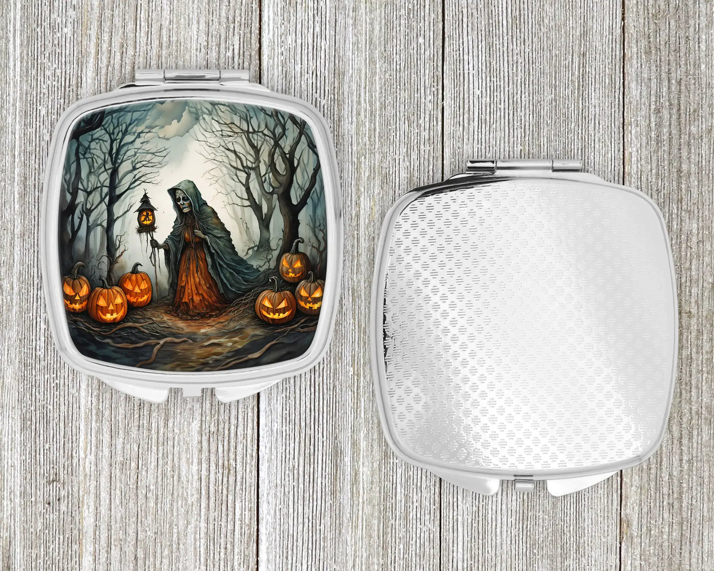 The Weeping Woman Spooky Halloween Compact Mirror