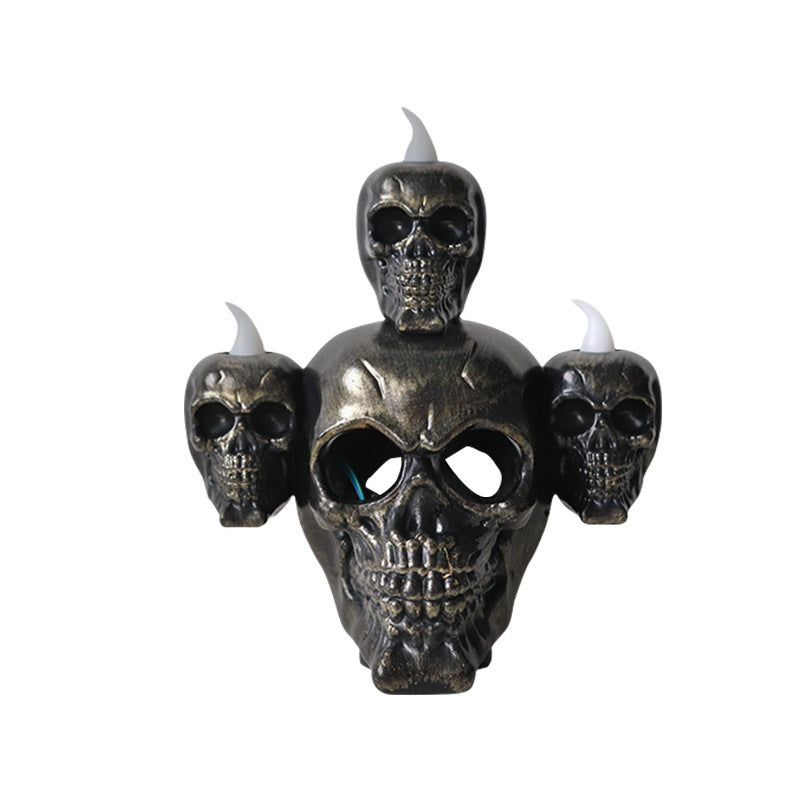 Halloween Skull Light Horror Candle Light Smoke Sandalwood