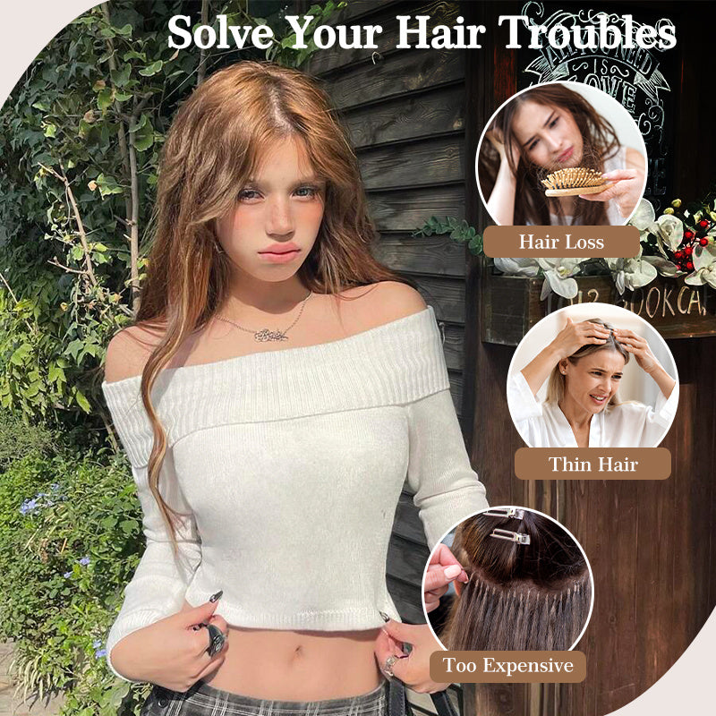 Hold balance Clip on Hair Extensions Long Straight Wavy Synthetic Hairpiece, Natural & Soft & Blends Well Daily Use, Fashion Accessories