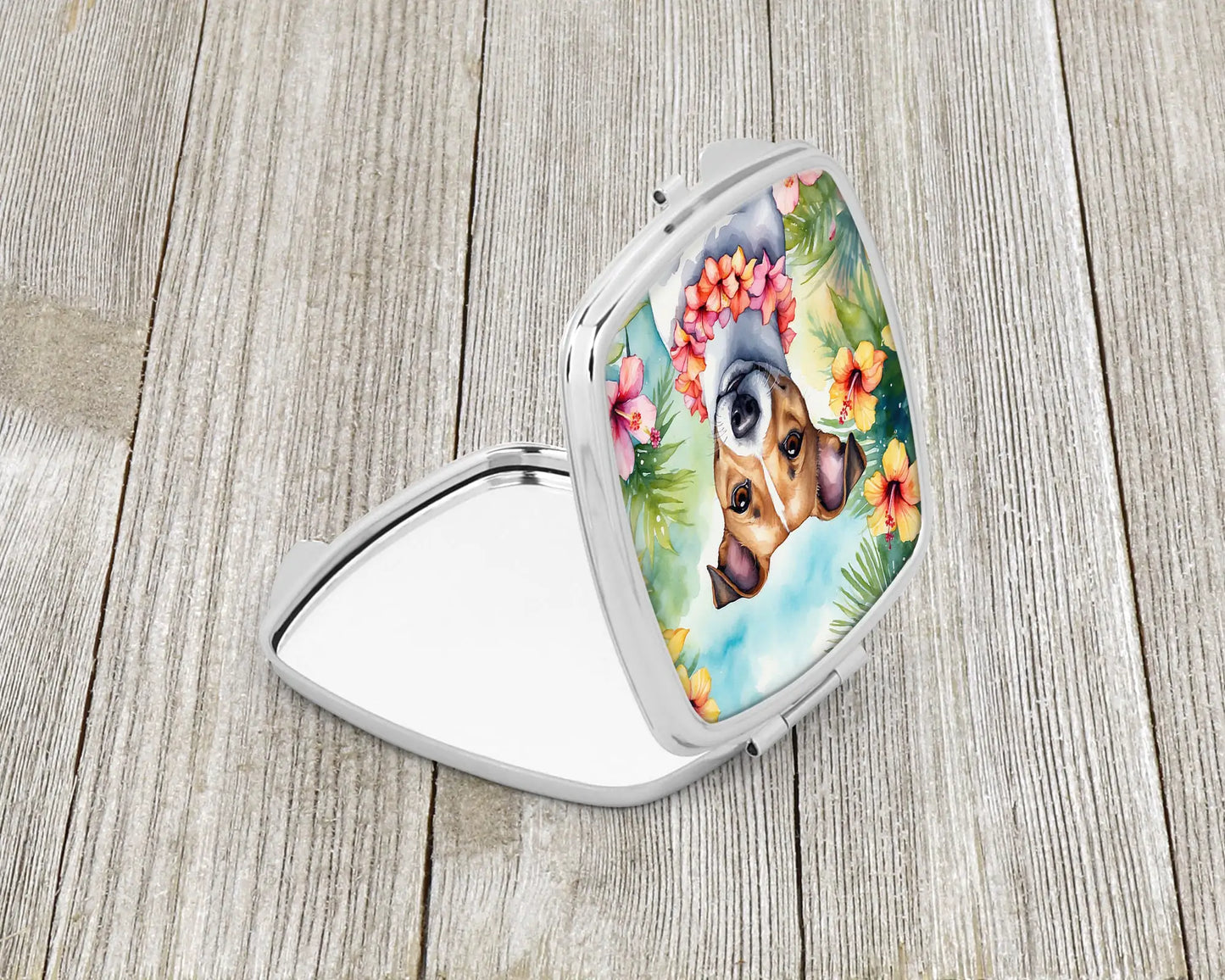 Jack Russell Terrier Luau Compact Mirror