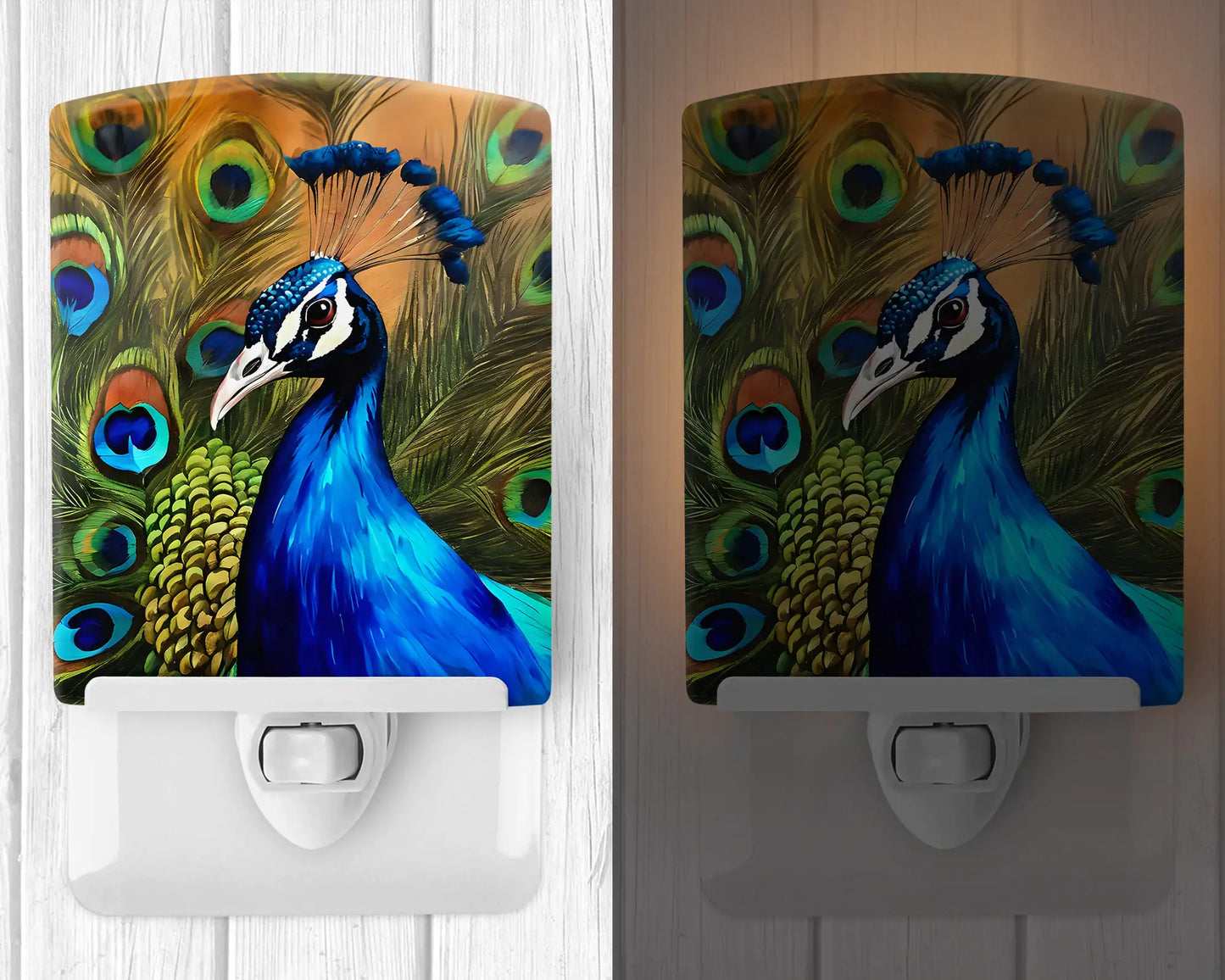 Peacock Ceramic Night Light
