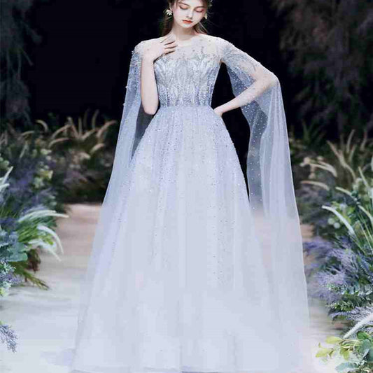 High-end Engagement Evening Dress Light Luxury Wedding Banquet