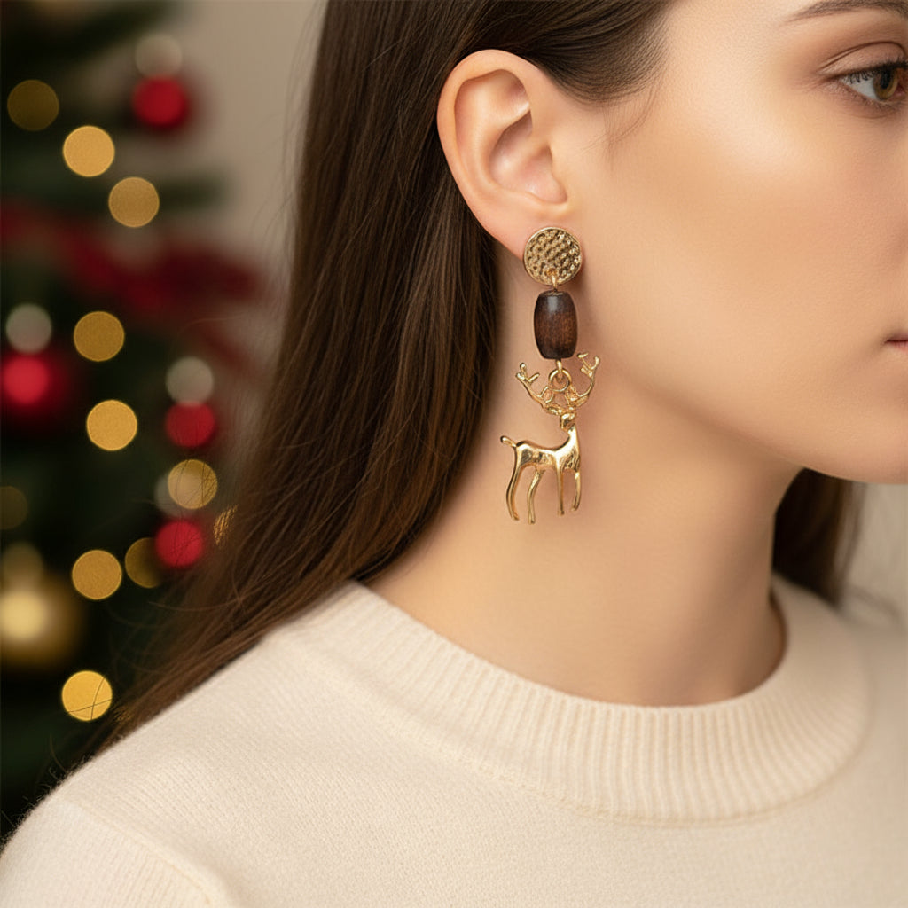 Christmas Color Oil Drop  Earrings