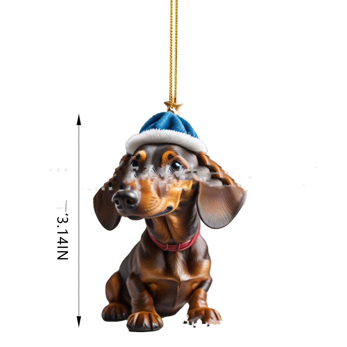 Acrylic Flat Christmas Gift Decoration Pendant