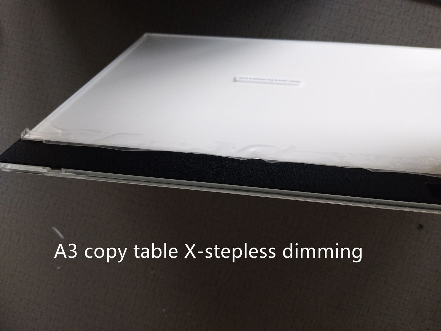 LED drawing board with white light panel and protective clear cover