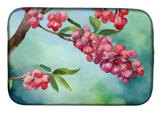 Pennsylvania Mountain Laurels in Watercolor Dish Drying Mat