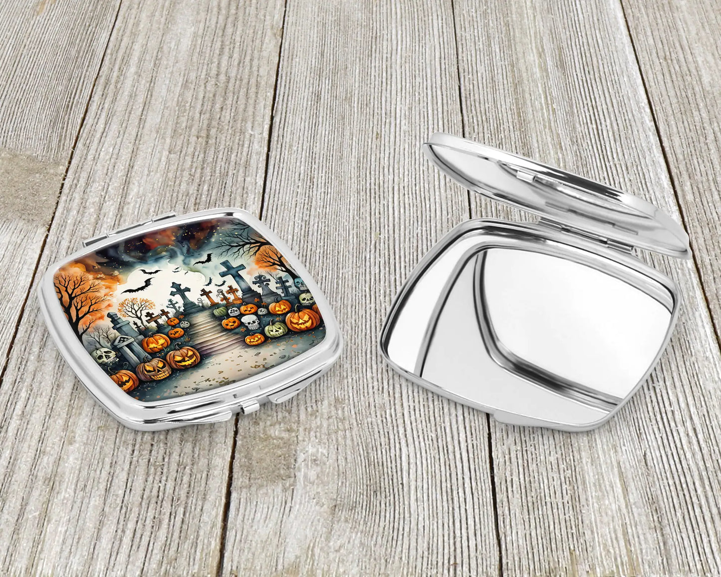 Day of the Dead Spooky Halloween Compact Mirror