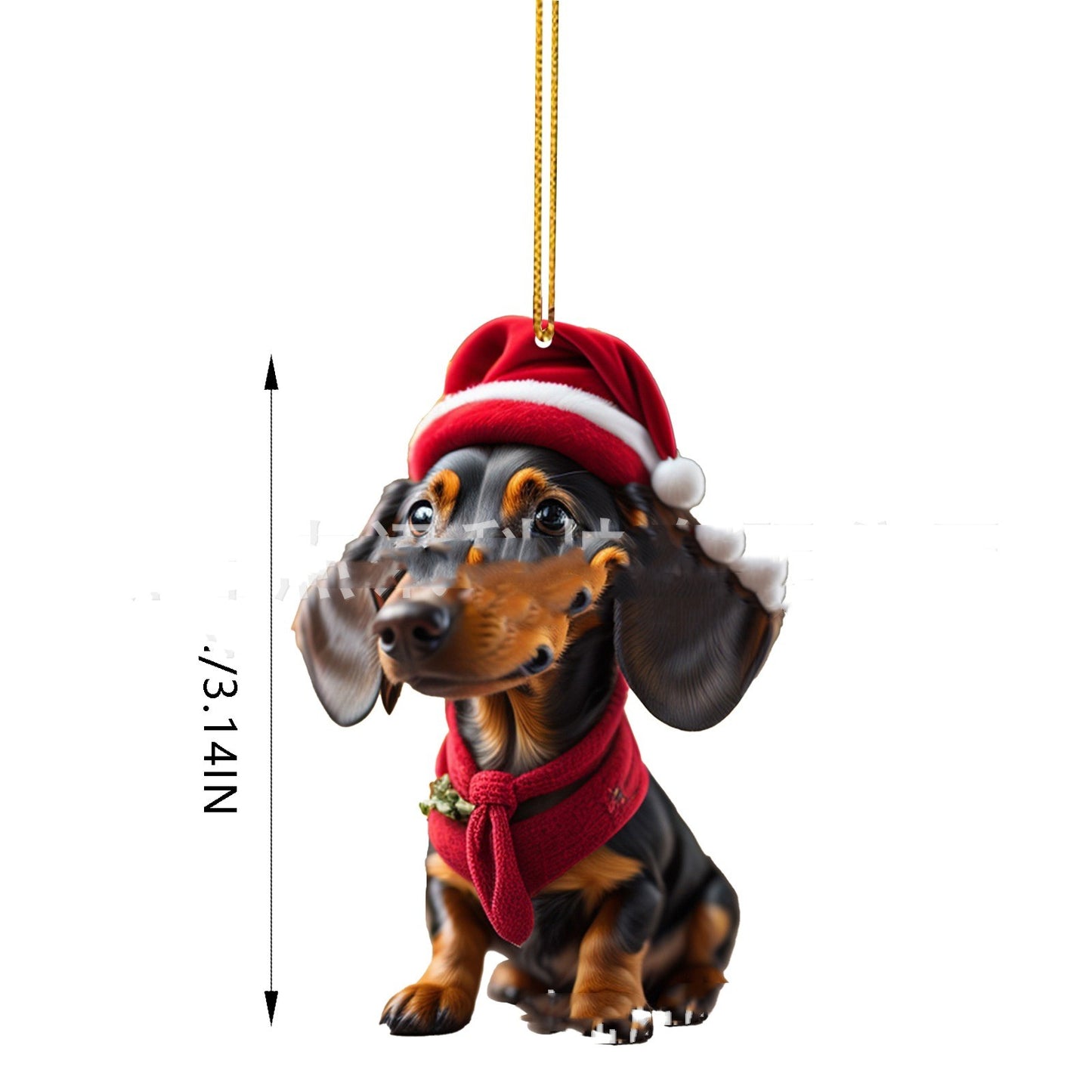 Acrylic Flat Christmas Gift Decoration Pendant