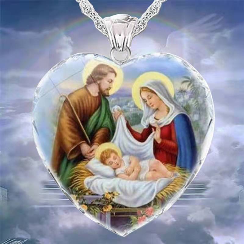 Of Heart-shaped Crystal Multi-Necklace Pendants