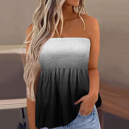 Fashion Off-the-shoulder Short Tube Top For Women