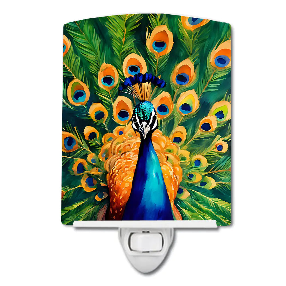 Peacock Ceramic Night Light